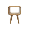 Maëva bedside table with niche in mango wood
