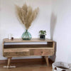 Small TV cabinet in mango wood Maëva
