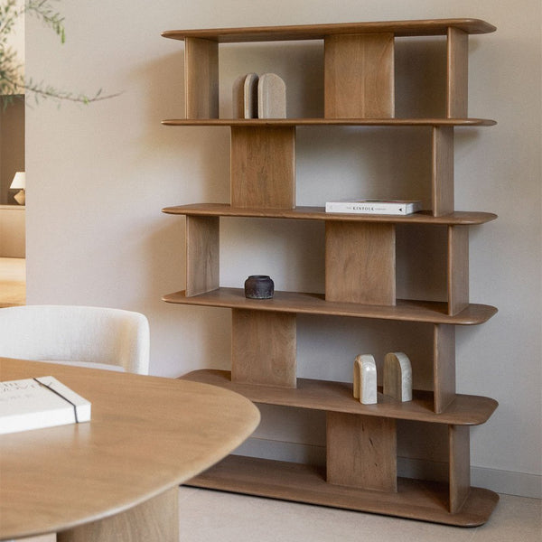 Miller mango wood shelving unit 120x165 cm
