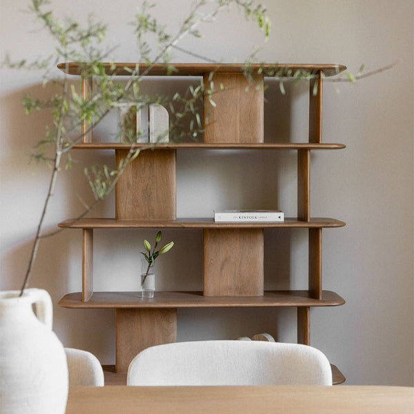 Miller mango wood shelving unit 120x165 cm