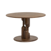 Zola round mango wood dining table