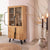 Mano acacia wood and metal display case