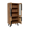 Mano acacia wood and metal display case