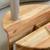 Astare round acacia wood coffee table