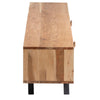 TV cabinet in acacia wood and Como stone