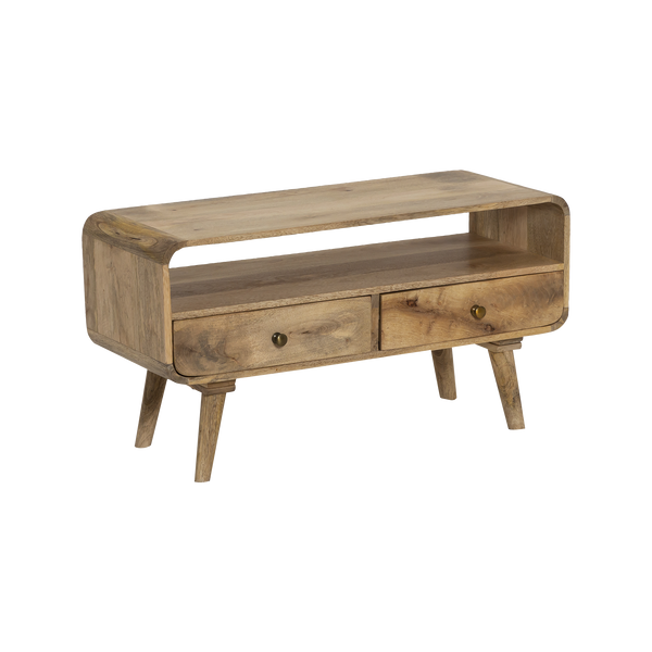 Small TV cabinet in mango wood Maëva