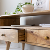 Small TV cabinet in mango wood Maëva