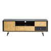 Volterra wicker and metal TV cabinet