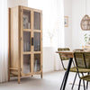 Nova tall mango wood display case