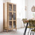 Nova tall mango wood display case