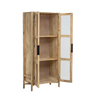 Nova tall mango wood display case