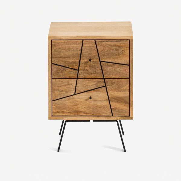 Mosaix Bed Side Table Mango Wood #1 - Duraster 