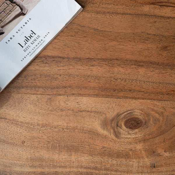 Hawkin Solid Acacia wood Handmade Live Edge Dining Table#1 - Duraster 