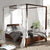 Preyas Mango wood Teak Finish Wooden Bed #17 - Duraster 