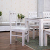 Novo Distressed Acacia White Dining Set with Chairs (4, 6 & 8 Seater) - Duraster 